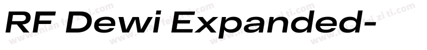 RF Dewi Expanded字体转换